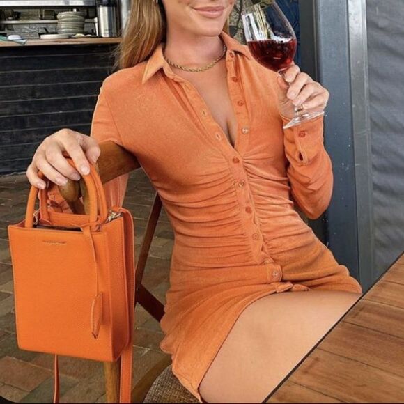 NWOT With Jean Andy Shirt Mini Dress - Picture 1 of 7